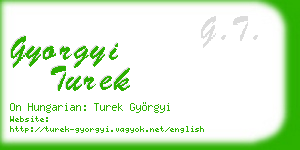 gyorgyi turek business card